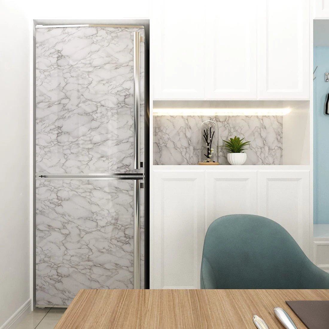 Self Adhesive Waterproof  Marble Wallpaper - Image 48