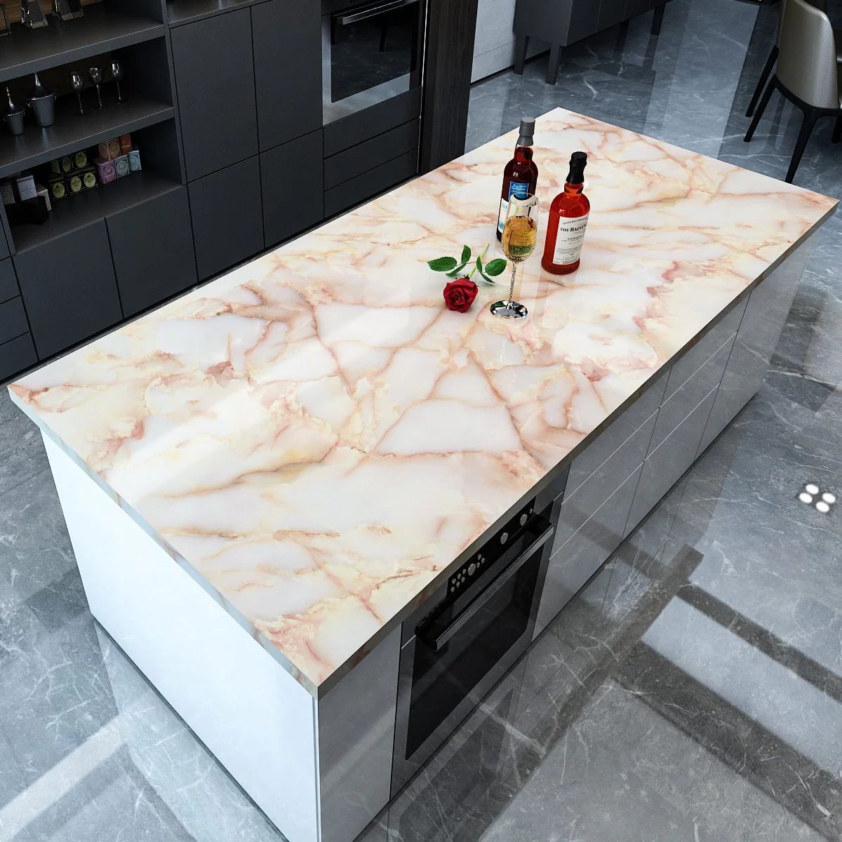 Self Adhesive Waterproof  Marble Wallpaper - Image 5