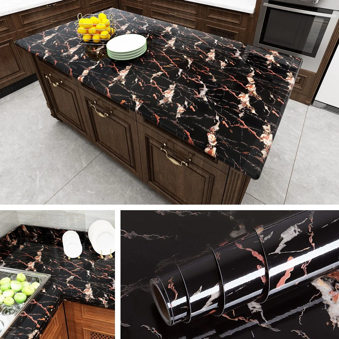 Self Adhesive Waterproof  Marble Wallpaper - Image 51