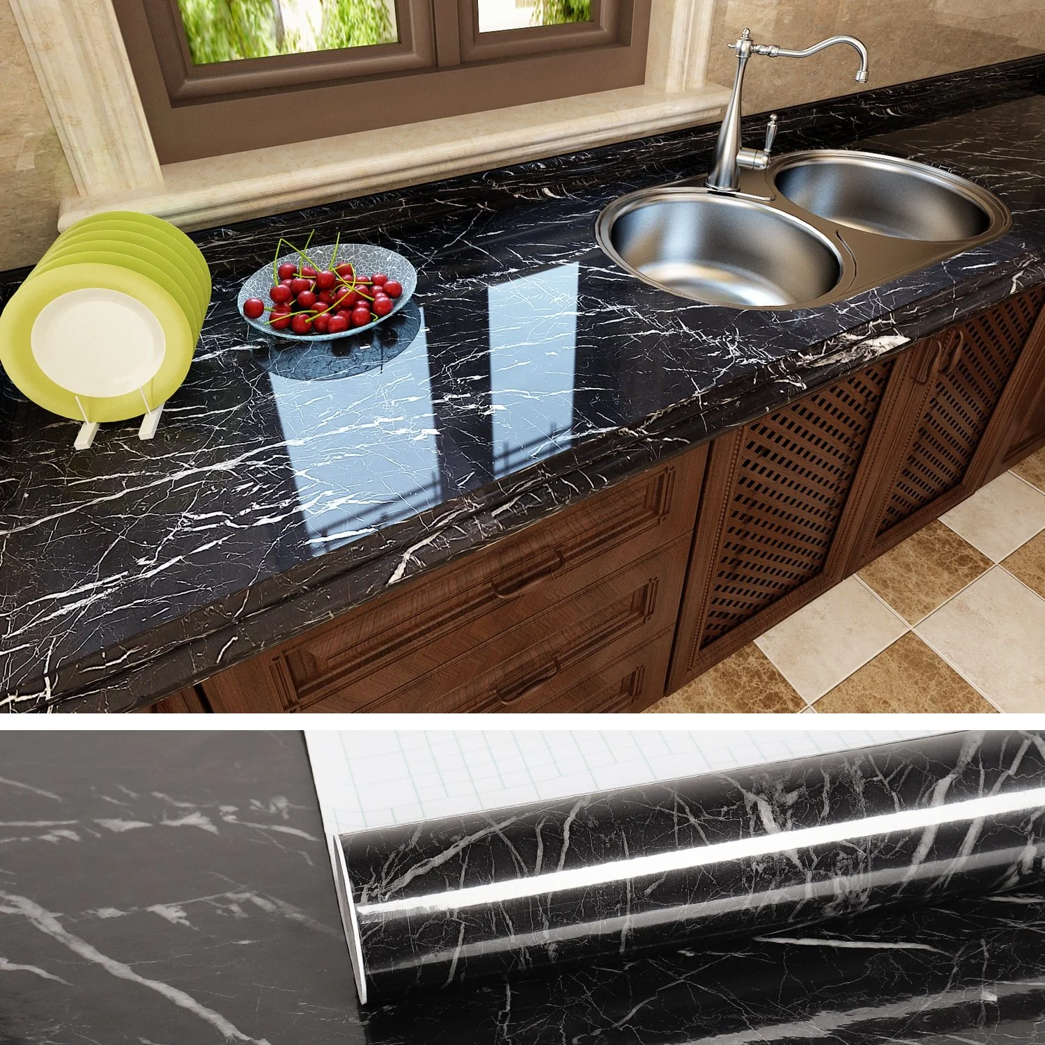 Self Adhesive Waterproof  Marble Wallpaper - Image 6