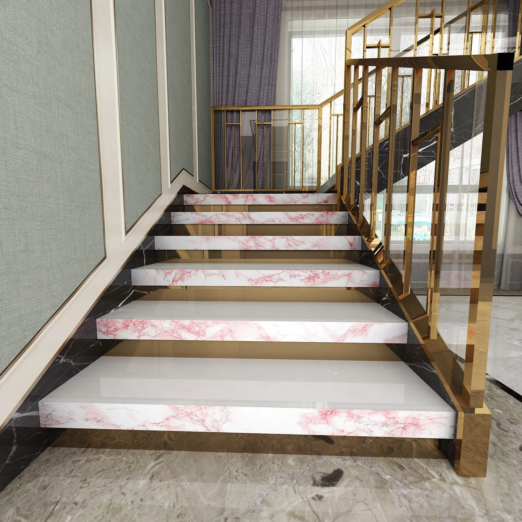 Self Adhesive Waterproof  Marble Wallpaper - Image 69