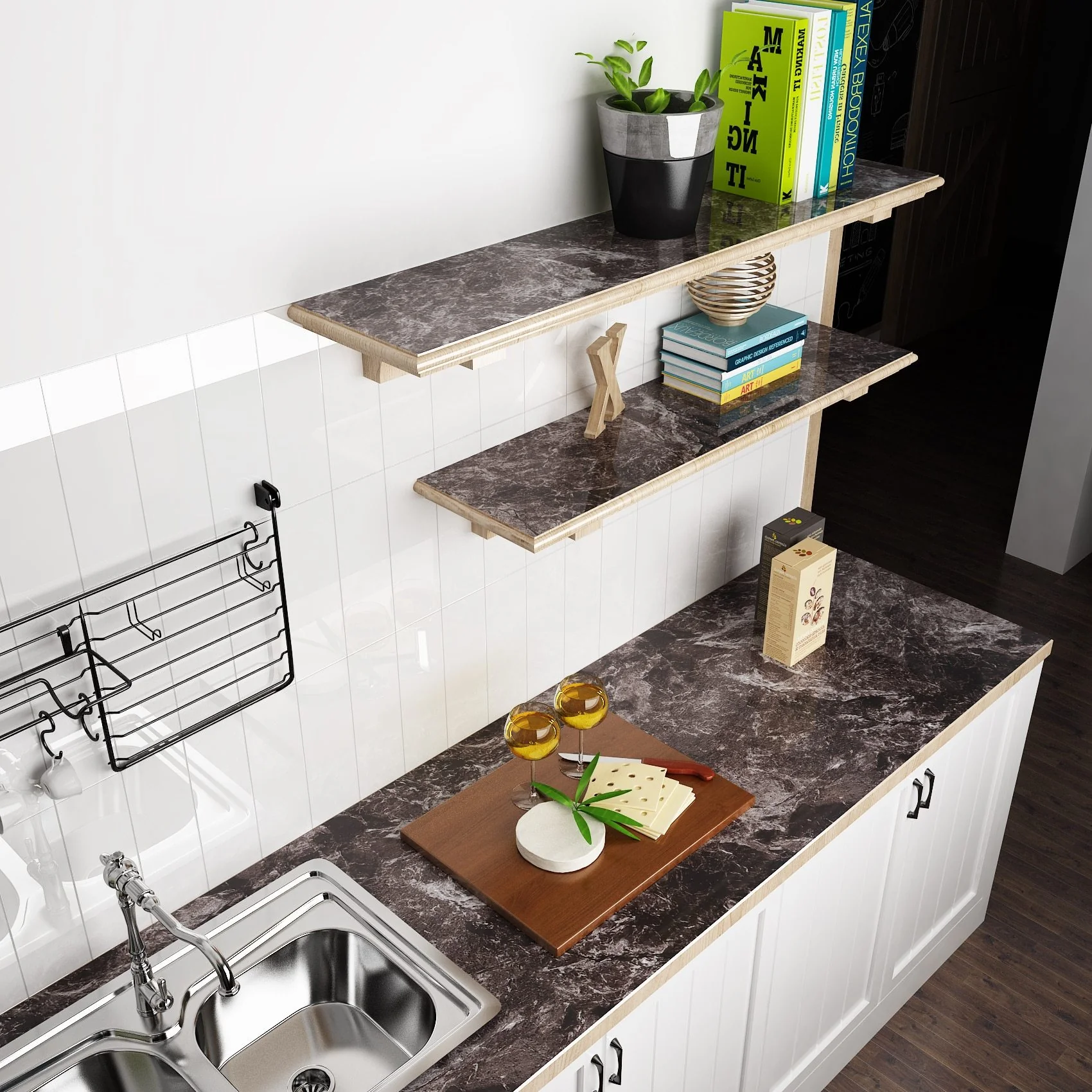 Self Adhesive Waterproof  Marble Wallpaper - Image 70