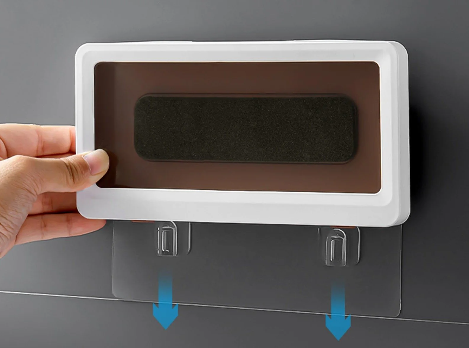 Punch-Free Wall Mounted Waterproof Self Adhesive Shower Phone Case - Image 10