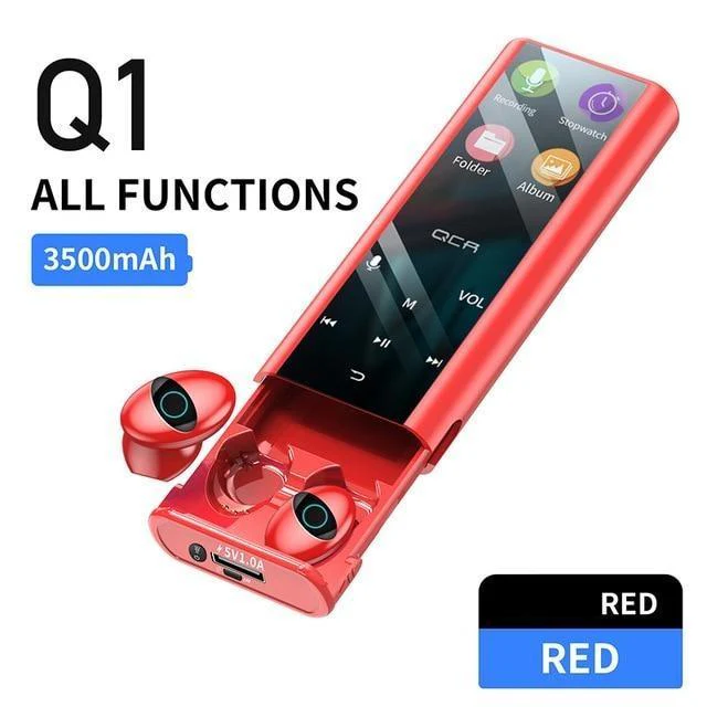 QCR™ Waterproof Wireless Headset with HD LCD Display MP3 Player & Power Bank - Image 5