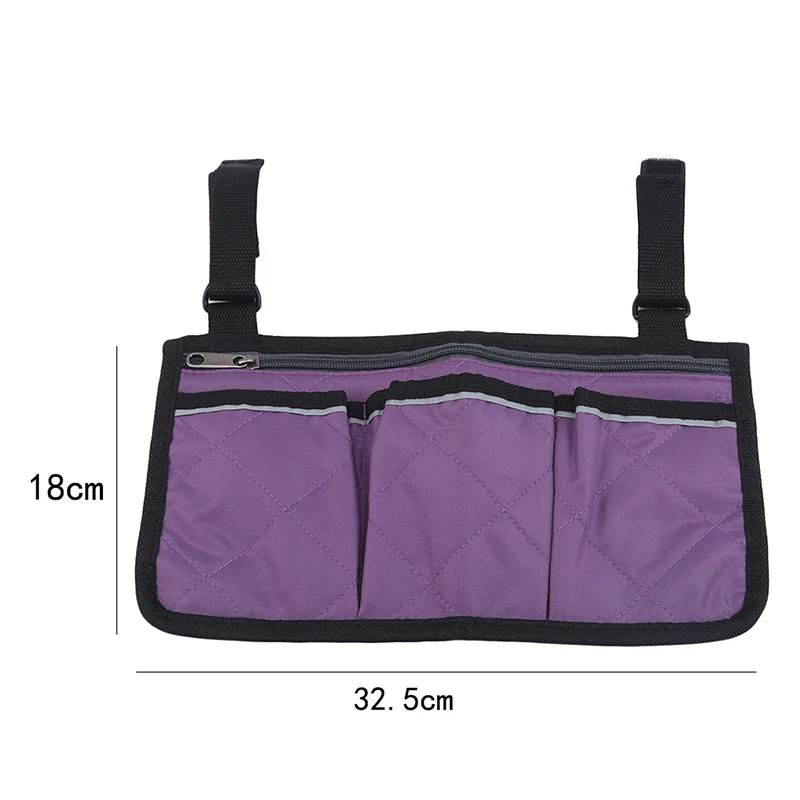 Wheelchair Armrest Side Storage Bag - Image 17