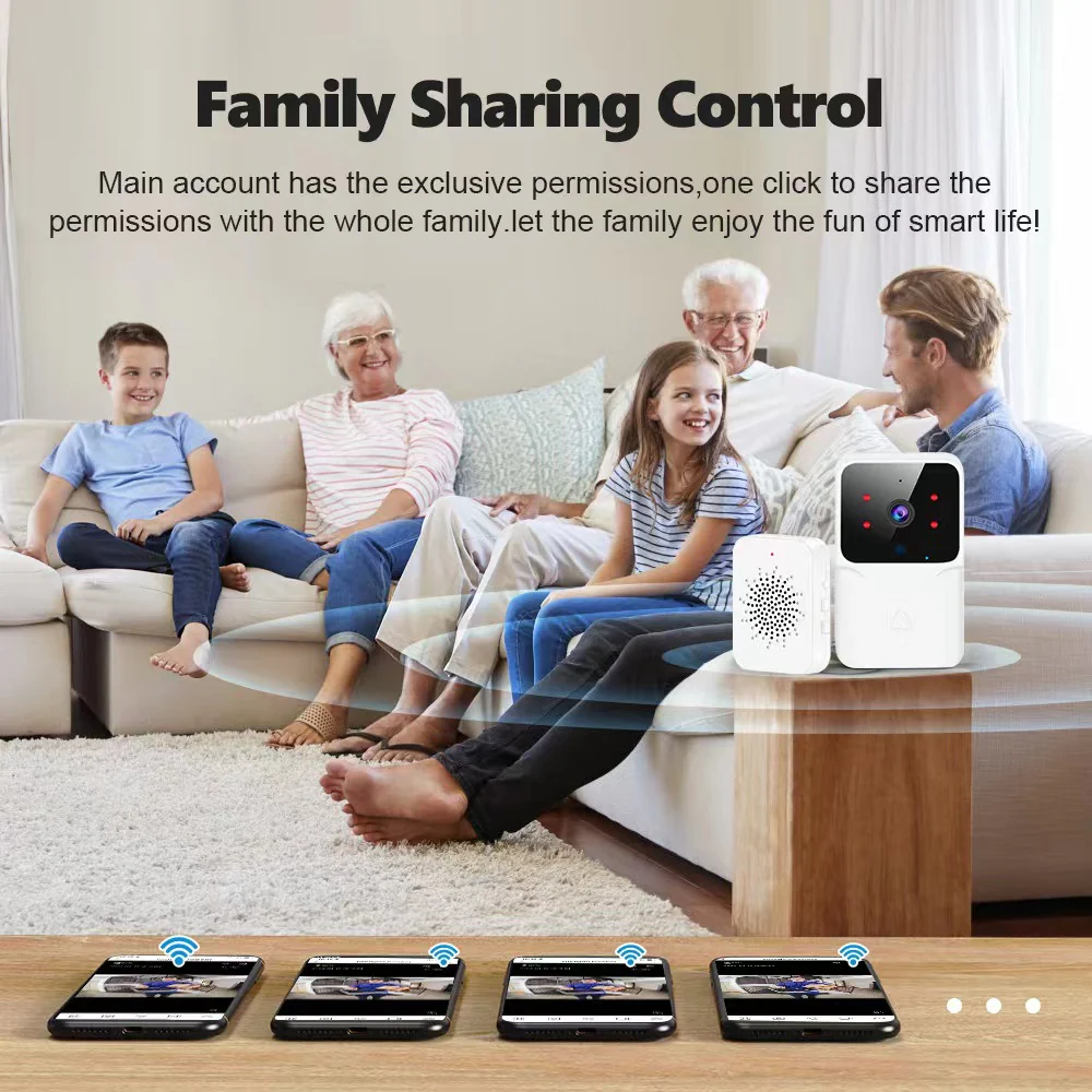 Smart WiFi Two-Way Intercom Night Vision & Motion Detection Video Wireless Doorbell - Image 11