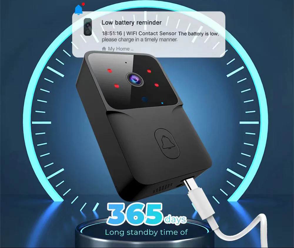 Smart WiFi Two-Way Intercom Night Vision & Motion Detection Video Wireless Doorbell - Image 14
