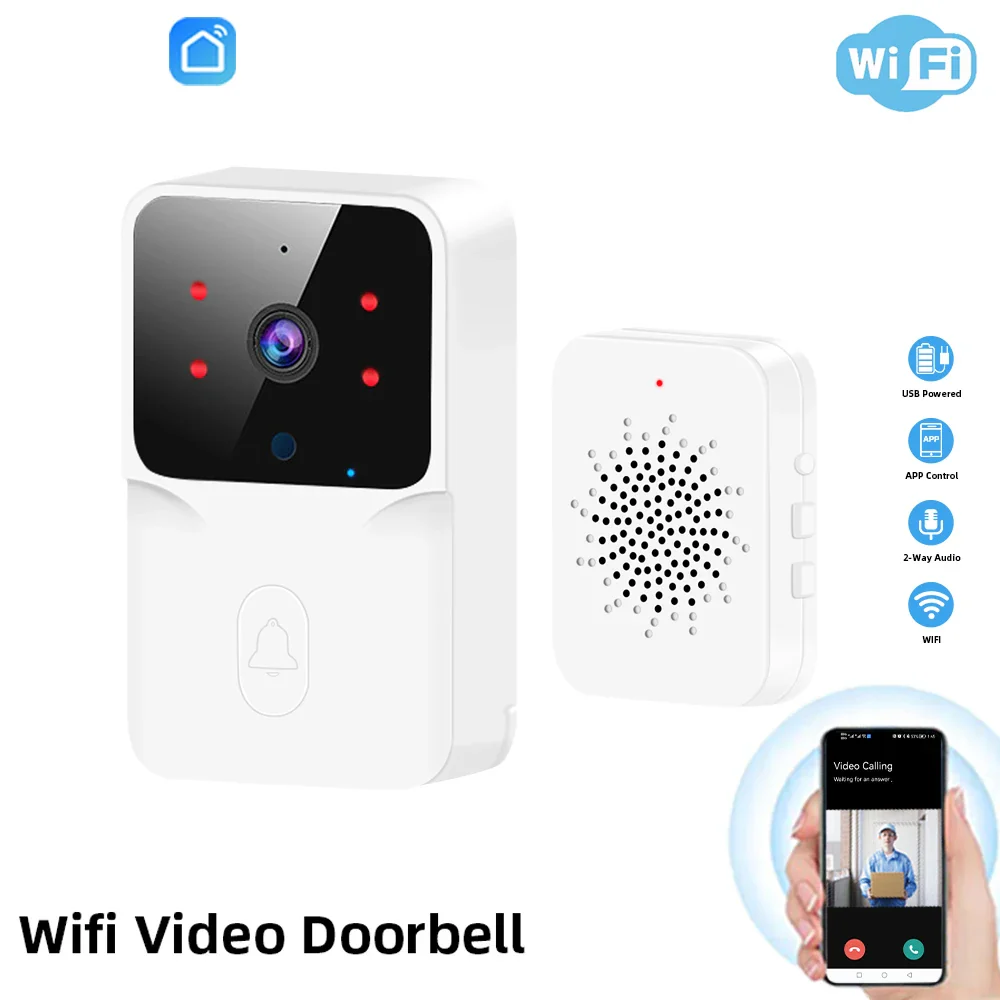 Smart WiFi Two-Way Intercom Night Vision & Motion Detection Video Wireless Doorbell - Image 4