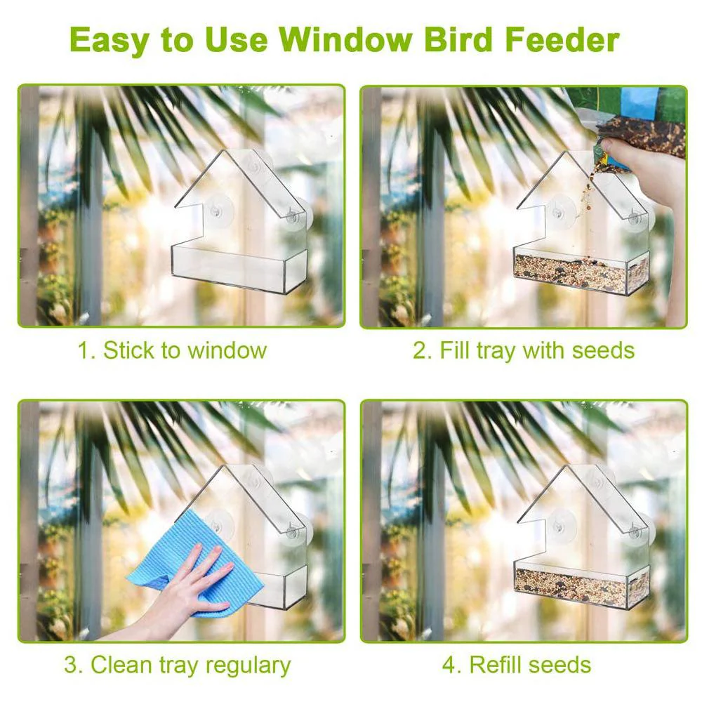 Transparent Window Bird Feeder - Image 7