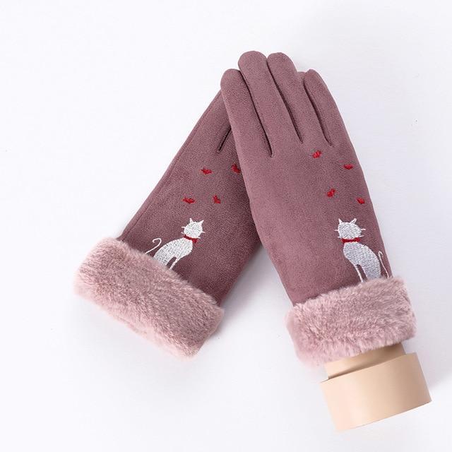 Noble™ Cashmere Touch Screen Gloves with Double Thick Plush - Image 48