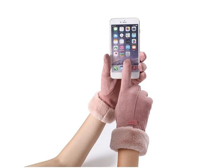 Noble™ Cashmere Touch Screen Gloves with Double Thick Plush - Image 56