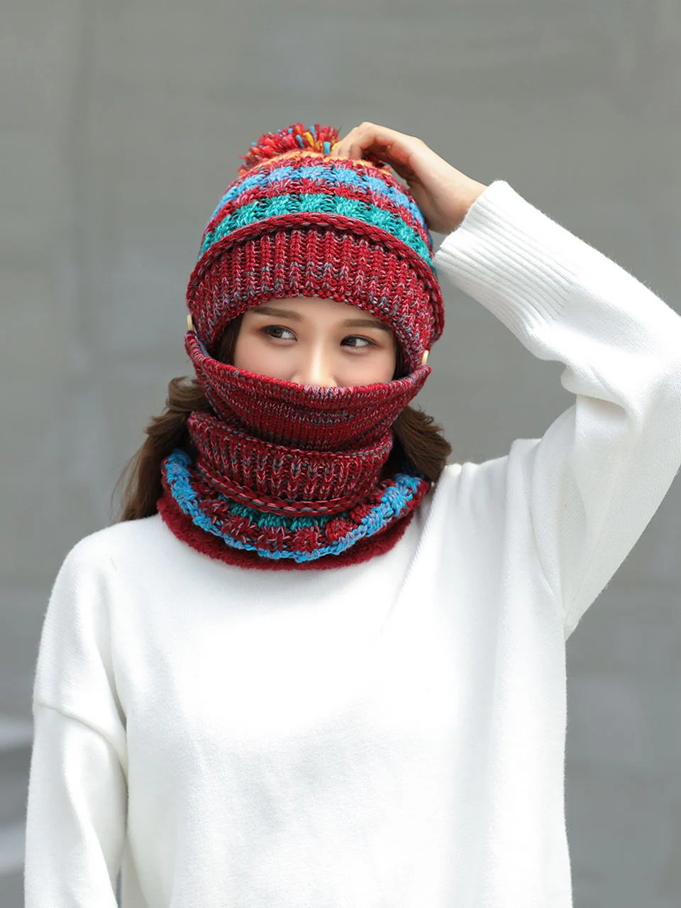 Winter Protection 3-in-1 Set (Mask,Hat,Scarf) - Image 6