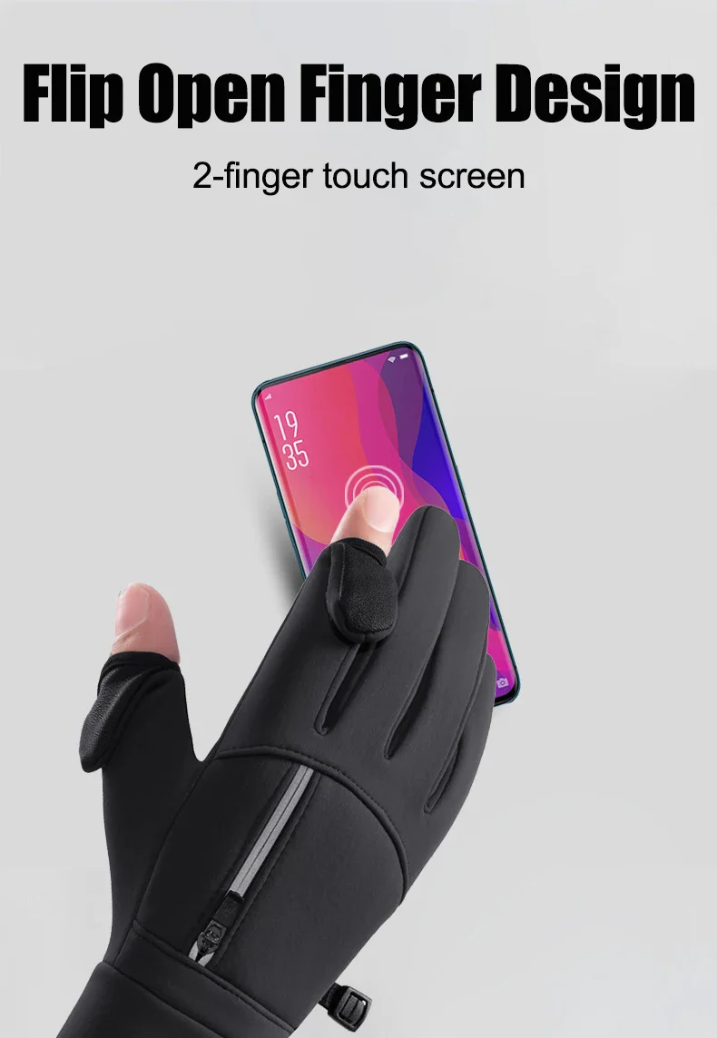 WarmGrip Smart Touch & Flip-Finger All-Weather Pocket Gloves - Image 14