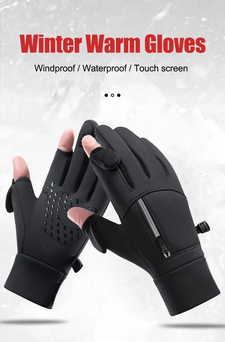 WarmGrip Smart Touch & Flip-Finger All-Weather Pocket Gloves - Image 8
