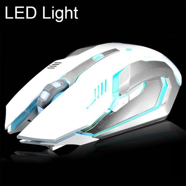 Wireless Rechargeable 6 Buttons LED Backlit  Mouse - Image 2