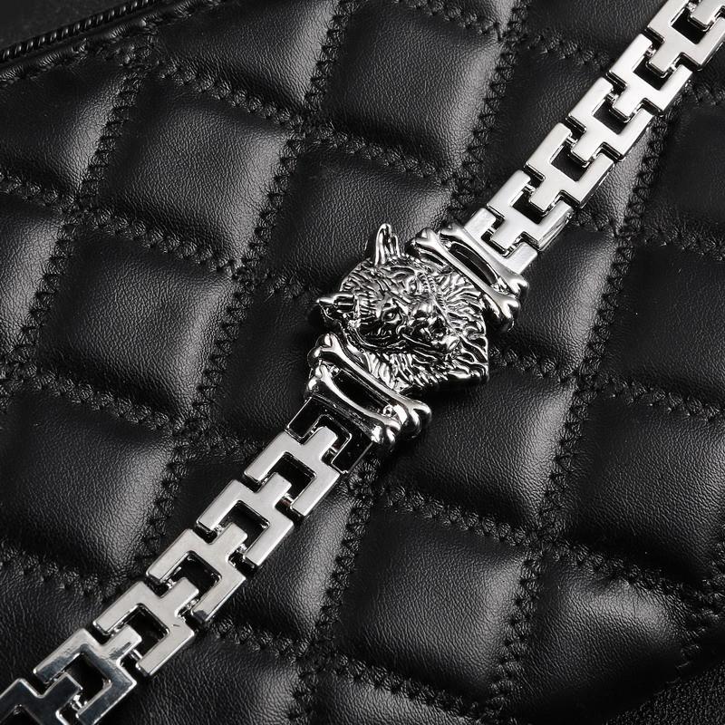 WOLF- Stainless Steel Charm bracelet - Image 3