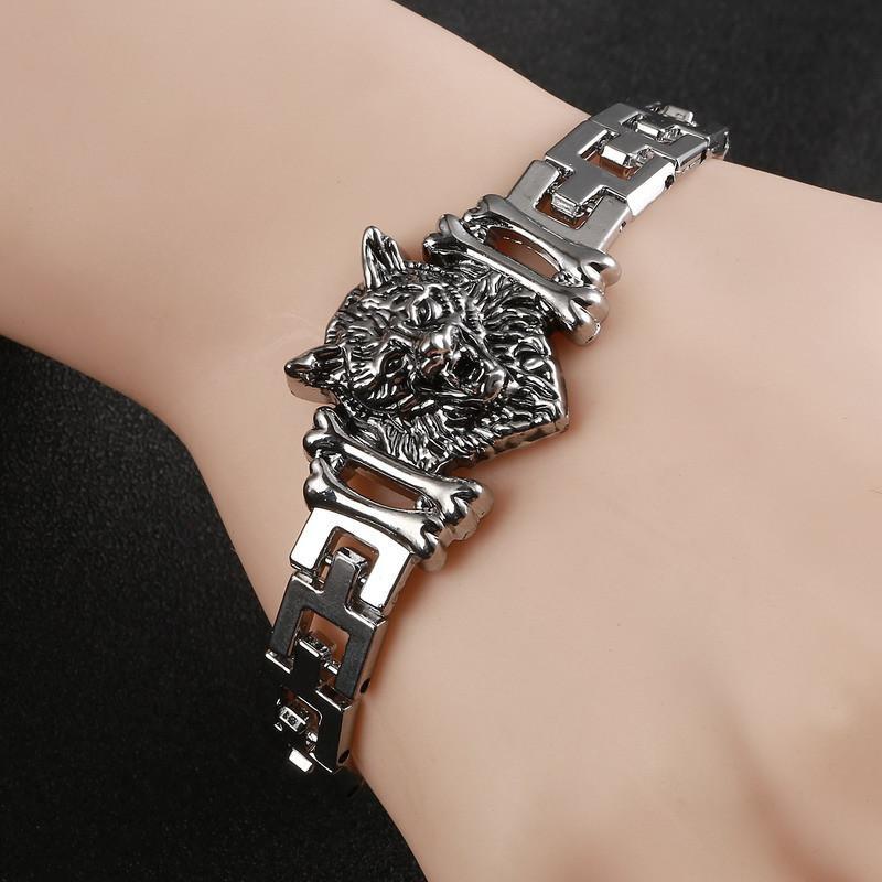 WOLF- Stainless Steel Charm bracelet - Image 6