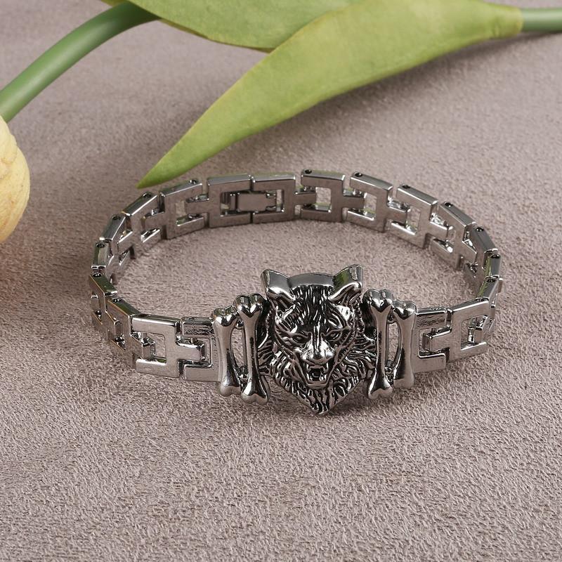WOLF- Stainless Steel Charm bracelet - Image 7
