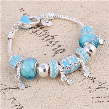 Women's Decorative Bead and Charm Bracelet - Image 4
