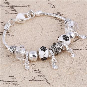 Women's Decorative Bead and Charm Bracelet - Image 5