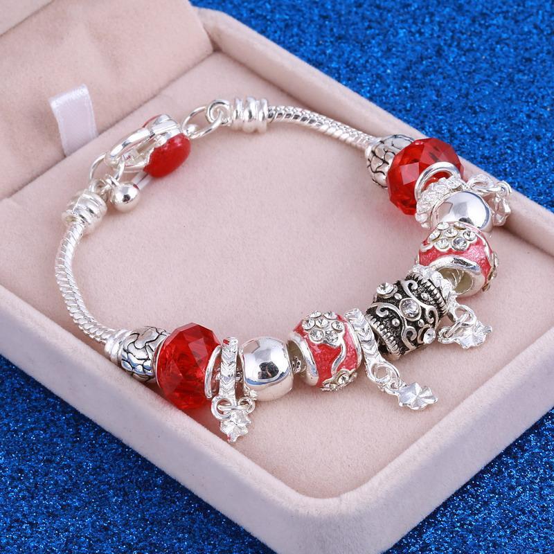 Women's Decorative Bead and Charm Bracelet - Image 8