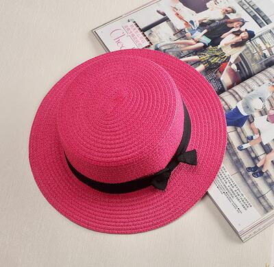 Women's Fashion Bow-Knot Straw Hat - Image 7