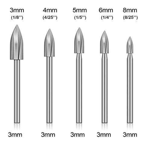 Wood Carving & Engraving HSS Drill Bit Set (5pc) - Image 4