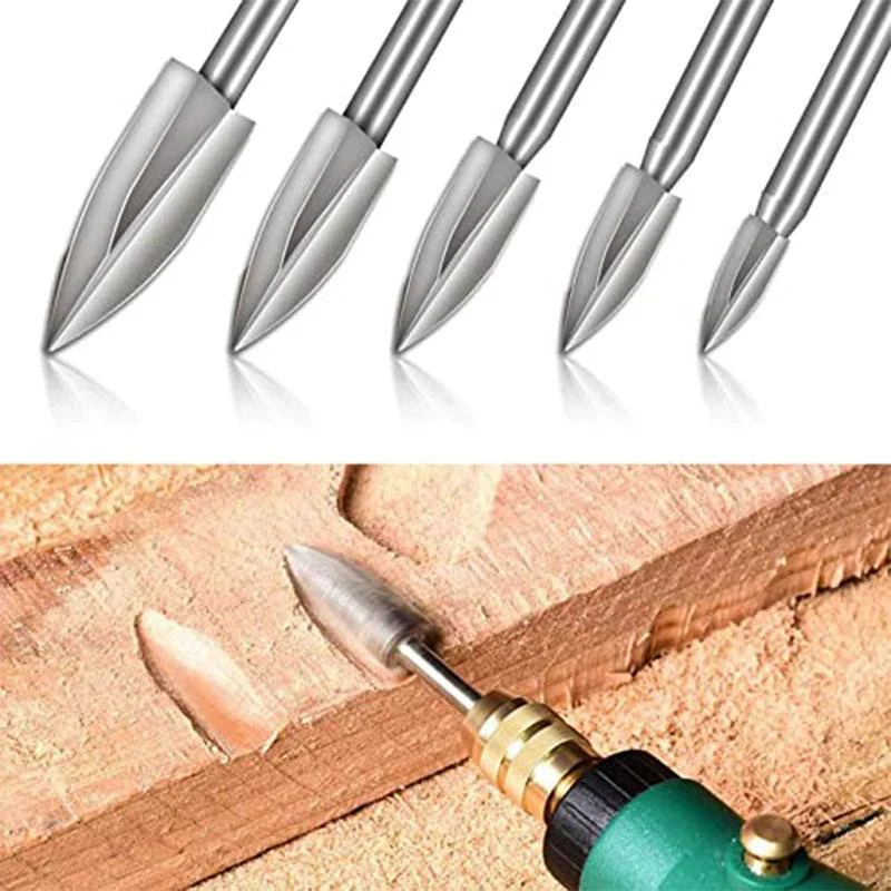 Wood Carving & Engraving HSS Drill Bit Set (5pc) - Image 5