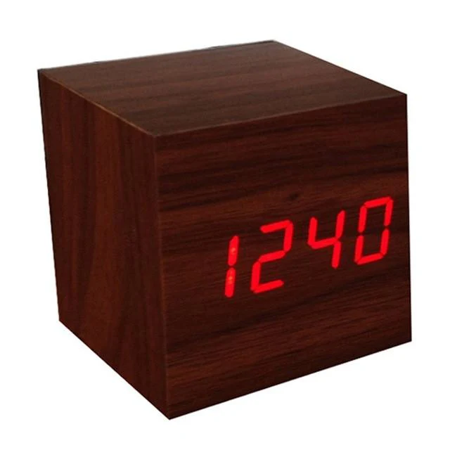 Wooden LED Multi Alarm Clock - Image 3