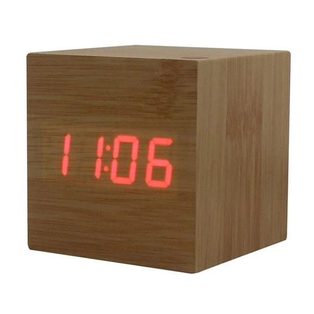Wooden LED Multi Alarm Clock - Image 6