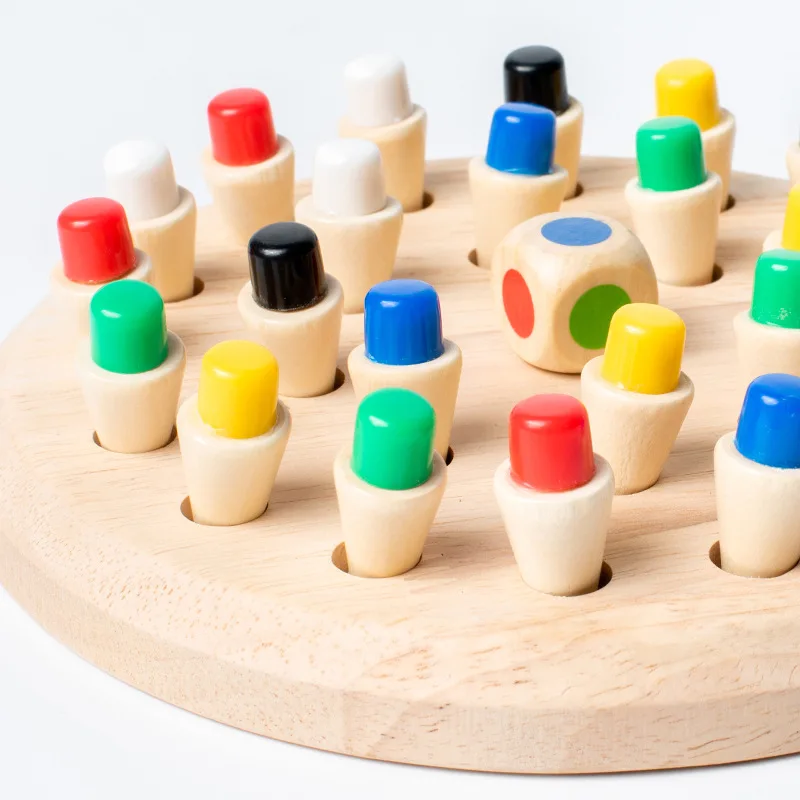 Wooden Memory & Focus Brain Boosting Peg Puzzle Game for Seniors - Image 4