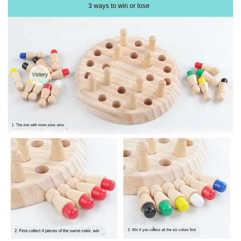 Wooden Memory & Focus Brain Boosting Peg Puzzle Game for Seniors - Image 7