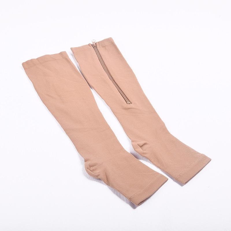Open-Toe Pain Relief Zip-Up Compression Socks - Image 11