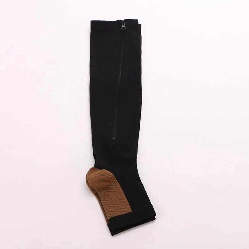 Open-Toe Pain Relief Zip-Up Compression Socks - Image 15